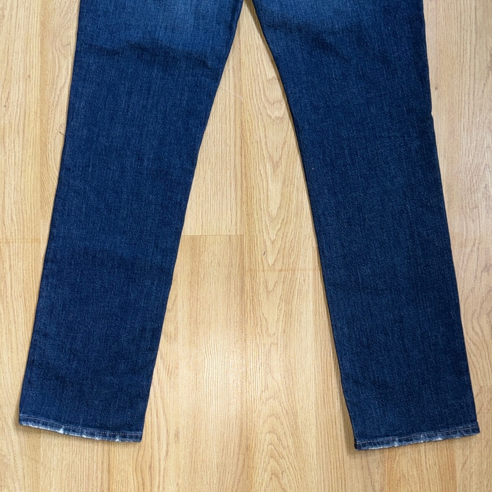 AG Adriano Goldschmied Straight Leg Jeans - Dark Wash Blue - Picture 9 of 12